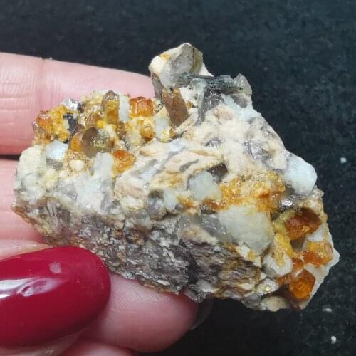 24.8g100% natural high quality garnet and crystal symbiotic mineral energy healing specimen QUARTZ GEM home decoration collectio