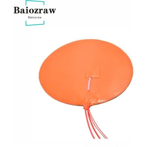 240mm Silicone Heating Pad Heater for 3D Printer Circular Heat Bed 3D Printer Accessories