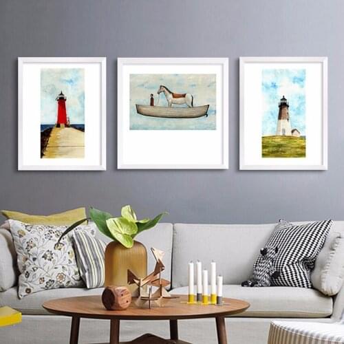 3 Pieces modern fashion HD print landscape oil painting on canvas print abstract with a idea oil painting wall art home decor