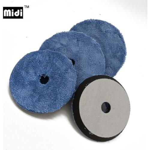6/7inch Microfiber Polishing Pad Bevel Edge Polishing Buffer Pads Buffing Pad Kits Micro Fiber For DA/RO Car Polisher