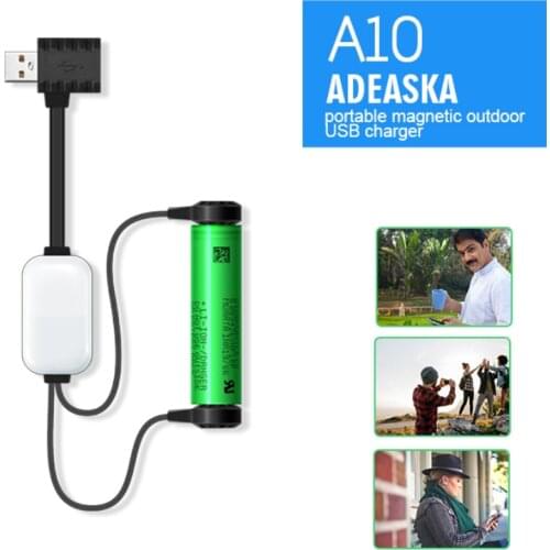 A10 Magnetic Power Bank 18650 Li-Po Battery Charger USB Magnetic Outdoor Portable Charger With Charging And Discharging Function