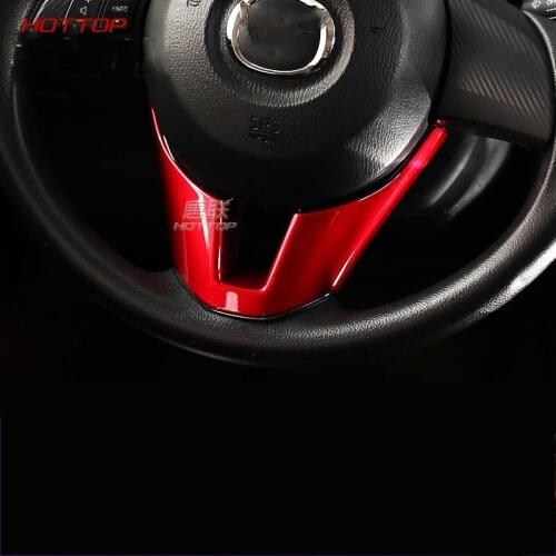 ABS Decorative Trim For Mazda 3 Axela 6 Atenza CX-4 CX-5 Interior Steering Wheel V Shape Cover Trim Auto Parts car styling