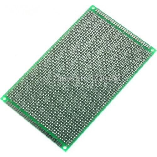 Free Shipping 10*16cm Double sided PCB Printed Circuit Board Prototyping FR-4 Glass Fiber Universal double circuit board