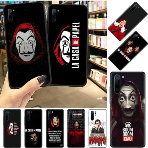 Spain TV Money Heist House Paper Phone Case For Huawei P20 P30 P40 lite Pro P Smart y7 2019 mate 20 nova 3 mate 20