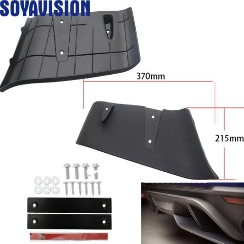 Black ABS Rear Bumper Lip Air Diffuser Valance Foil Kit For Ford For Mustang 2018 2019 GT R Style durable
