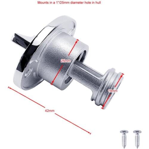Stainless Steel Boat Drain Plug Marine Dinghy Equipment Transom