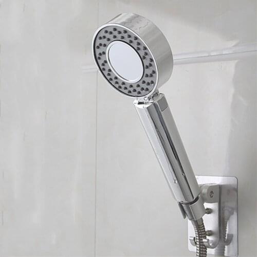 LIUYUE Shower Head Chrome Double-sided Dual Function Water Saving ABS Booster Bathroom Shower High Pressure Handheld Shower Head