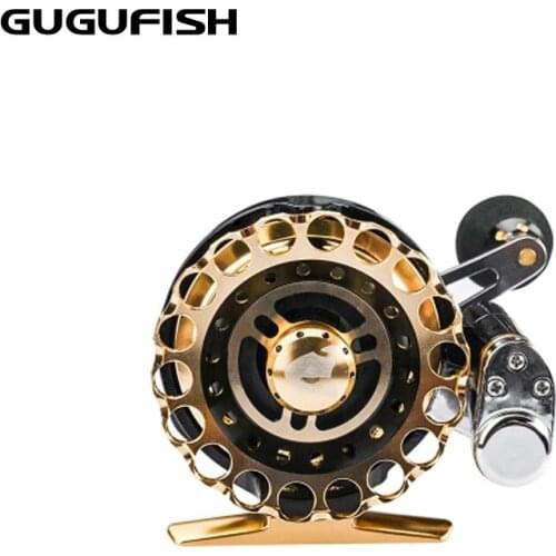GUGUFISH Metal fishing Reels raft wheel Automatic cutting wheel 3.0:1 Velocity contrast Fishing Left/Right Hand Fishing wheel