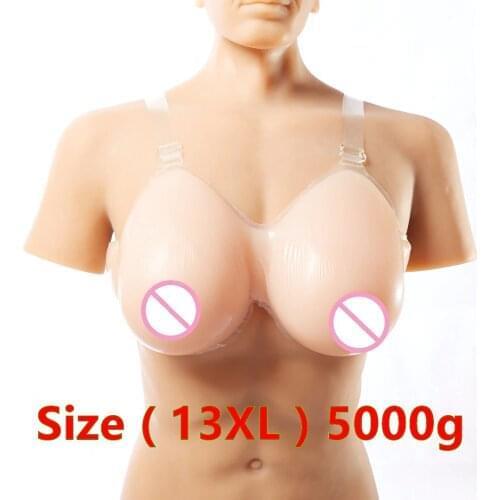 K Cup 5000g/pair False breast Artificial Fake boobs realistic silicone breast forms crossdres new Strap-On Silicon Breast Form