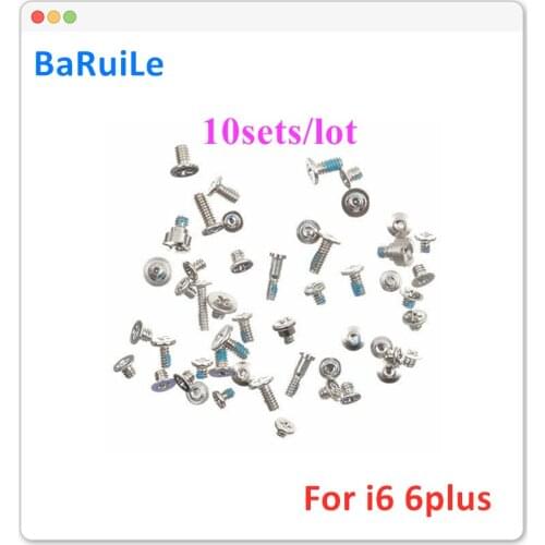 BaRuiLe 10sets Full Screw Set for iPhone 6 Plus 4.7" 6P Complete Screws Inner Kits Replacement Parts Accessories