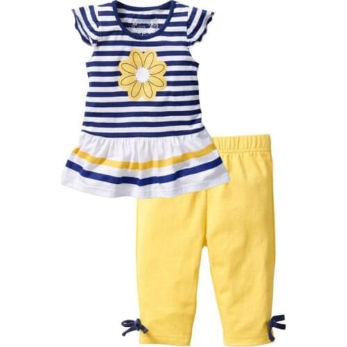 Baby Sets Cotton Baby Girl Clothes Baby Suit Summer Mutli-Colors Kids Clothing Set Girl Pants T-shirt New