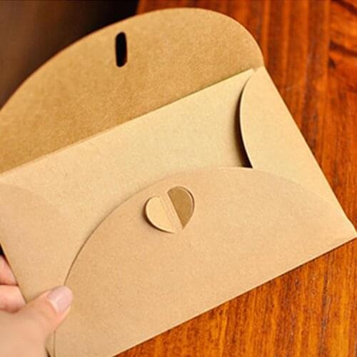 Creative Retro Diy Kraft Paper Cardboard Dried Flower Greeting Card ValentineS Day Blessing Card Party Invitation Cards Wedding