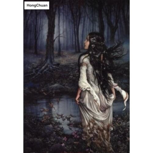 Fast delivery DIY 5D square/round diamond embroidery retro beauty mural diamond painting cross stitchmosaic home decoration gift