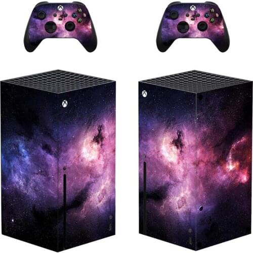 Starry Sky Cloud Skin Sticker Cover for Xbox Series X Console and Controllers Xbox Series X Skin Sticker Decal Vinyl