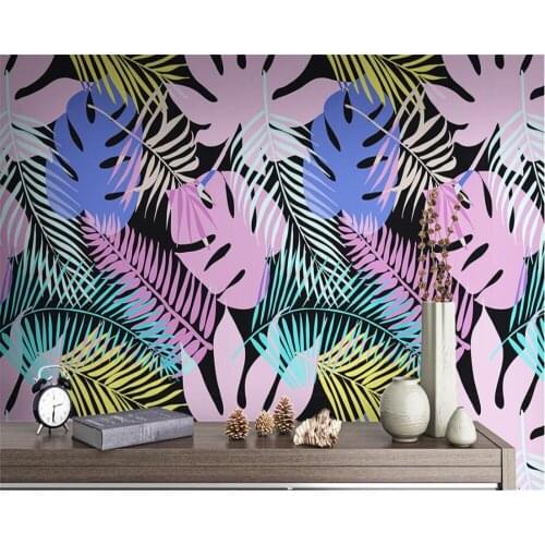 Beibehang Custom wallpaper abstract tropical rain forest background mural home decoration TV sofa 3d wallpaper papel de parede