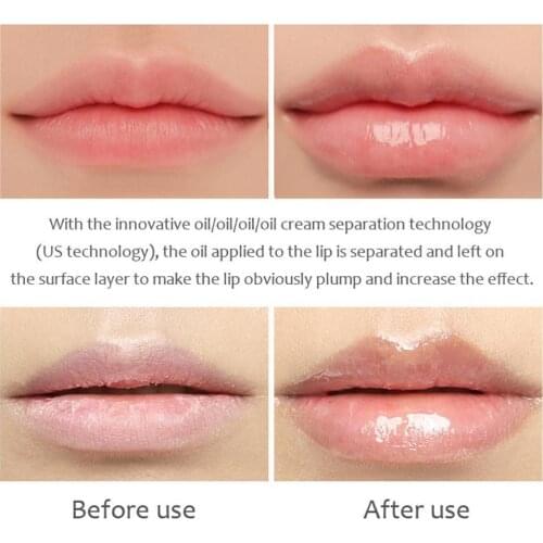 Transparent Lip Plumper Gloss Moisturizing Lip Enhancement Lip Vitamin Elasticity Enhance C Fine Repair Reduce Lines G6O1