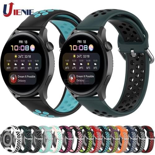Silicone Watch Band for Huawei Watch 3 3Pro/gt 2 Pro 46mm 2e Strap 22mm Watchband Bracelet for Huami Amazfit Gtr 2 2e 47mm Band