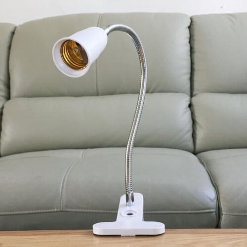 EU/US Plug 360degree E27 Socket Lamp Flexible Extension Clip Adapter On/Off Switch for LED table light Bulb Lamp