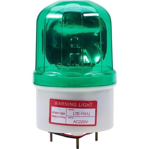 Othmro 1Pcs Signal Lamp LTE-2071 220V 10W Green Flash Signal Lamp Bright Industrial Light Warning Light