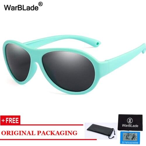 WarBlade New Polarized Kids Sunglasses Square Boys Girls Sun Glasses Children oculos UV400 Eyewear Baby Infant Safety Eyewear