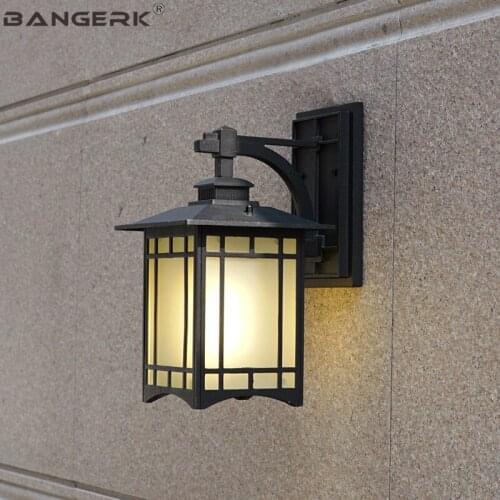 Retro Outdoor LED Wall Light E27 Waterproof Porch Lights Wall Sconce lamp Garden Balcony Aisle Aluminum Lighting Fixtures