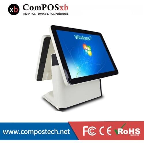 ComPOSxb EPOS All in one Desktop cash register Dual Screen Point of sale touch Pos Systems For Supermarket