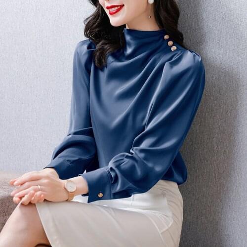 Chiffon shirt ladies 2021 new summer fashion blouse shirt blusas mujer de moda 2020 verano ruffle top Silk