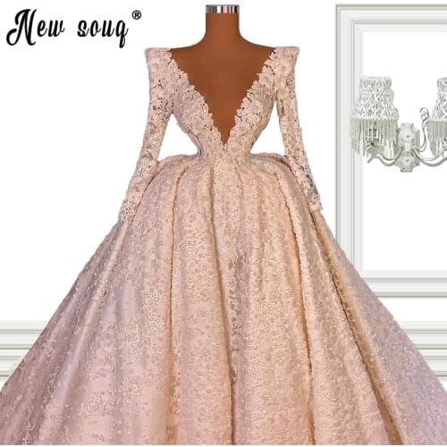 Luxury Pearls Wedding Dress 2021 Sweetheart 3 In 1 Satin Bridal Ball Gown Vintage Princess V Neck Plus Size Vestido De Novia