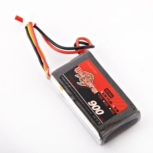 1pcs Wild Scorpion 7.4V 900mAh 25C LiPo Battery For RC Quadcopter Drone Helicopter Car Airplane