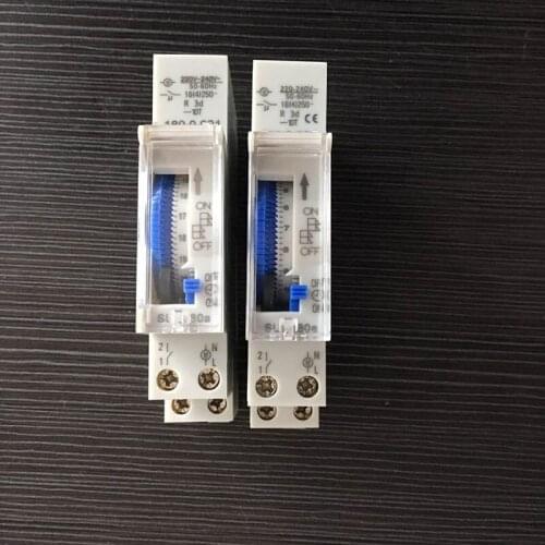 2pcs/lot SUL180a 15 Minutes DIN Rail Timer Switch Relay 220VAC Programable Timer Switch High Quality