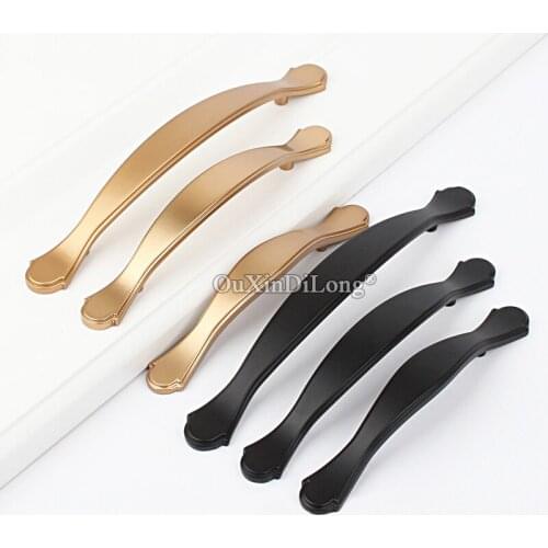 Elegant Luxury 20PCS European Furniture Handles Cupboard Wardrobe Drawer Kitchen Cabinet Door Pulls Handles and Knobs Gold/Black