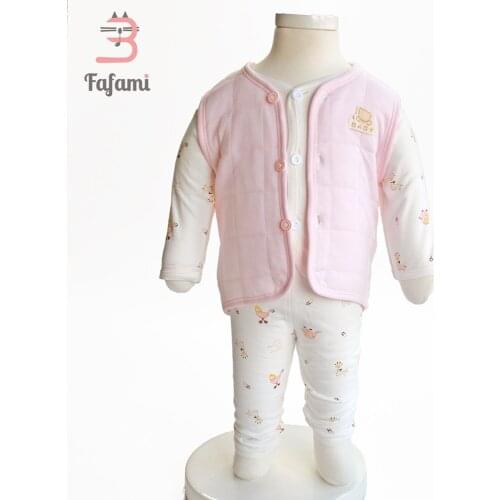 2018 Baby Girl Winter Clothes Cotton Baby Vest Boy Autumn Waistcoat Kids Outwear coats Winter clothing for baby girls boy kid