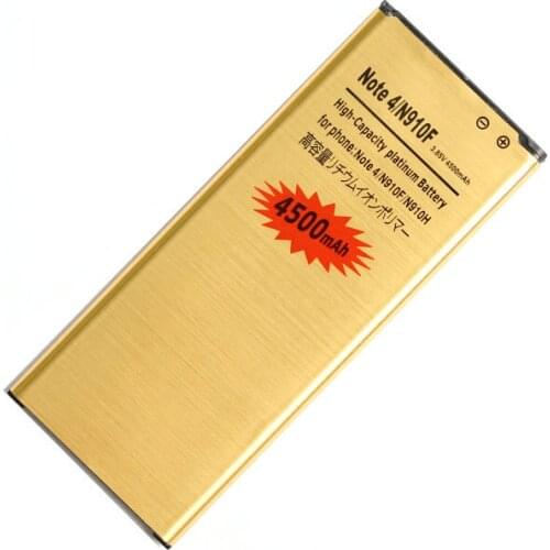30pcs/lot 4500mAh EB-BN910BBE Gold Li-ion Replacement Battery For Samsung Galaxy Note IV 4 N910F N910H N910S N910U N910L N910C