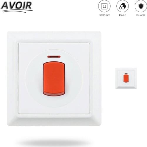 Atlectric 20A 45A Double Pole DP Switch High Power Water Heater Induction Cooker Lamp Air Conditioning Control Switch With Neon