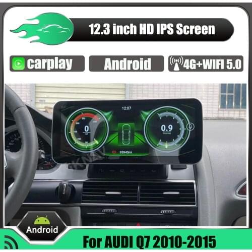 Android 12.3 inch Car Stereo radio For AUDI Q7 2010-2015 LHD RHD car Multimedia Player Auto receiver GPS Navigation headunit