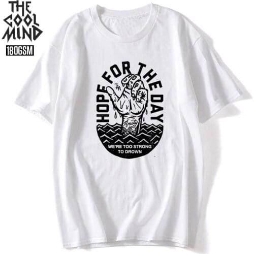 COOLMIND 100% cotton short sleeve streetwear men T shirt casual loose cool men t-shirt o-neck summer tshirt men tee shirts tops