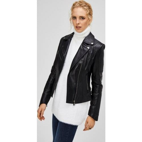 Deri Effect Women's Autumn Jackets