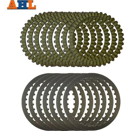 AHL Clutch Plates & Steel Plates Friction Discs Green For Harley XL883 2004-2008 XL1200 SPORTSTER 1991-2011 XL1200X 2010-2015