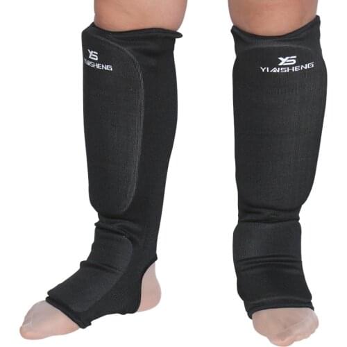 Cotton Boxing shin guards MMA instep protectors foot protection TKD kickboxing pad Muaythai Training Leg support protectors