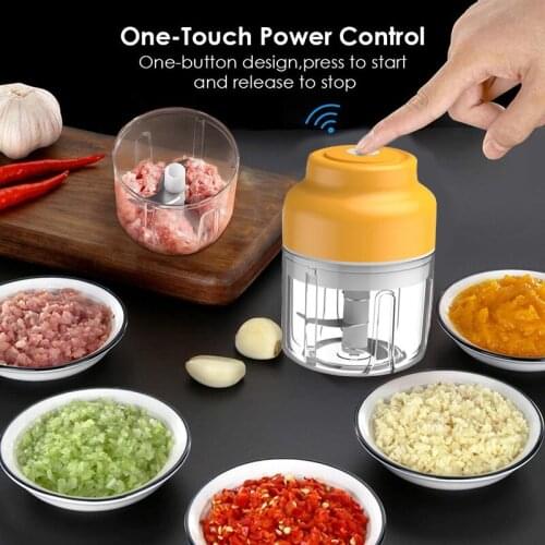 Mini Electric Garlic Chopper Multi-Function Portable Electric Food Chopper Onion Chopper for Garlic and Minced Meat