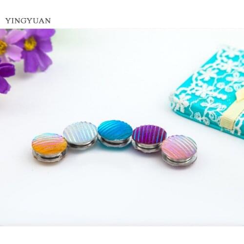 XT17 fashion headwear scarf magnet brooch Round square flower resin hijab clips