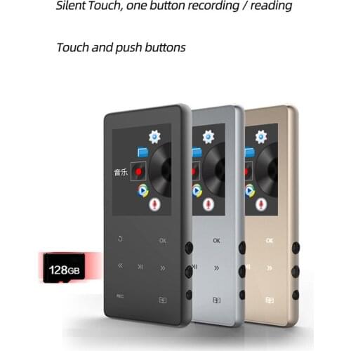 Fashion Ultra-thin And Cool Portable MP3 MP4 Player LCD Screen FM Radio Video Built-in Microphone High-fidelity Recording