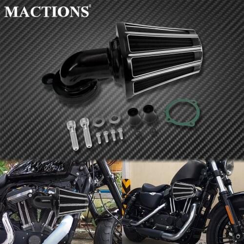 Motorcycle CNC Air Cleaner Intake Filter Aluminum For Harley Sportster XL883 1200 Iron 883 XL883N Iron 1200 XL1200NS 2004-2021