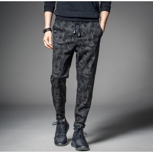 Mens Joggers 2020 New Fashion Popular Camouflage Harem Pants Male Elastic Waist Pants Casual Mens Pencil Pants Sweatpants