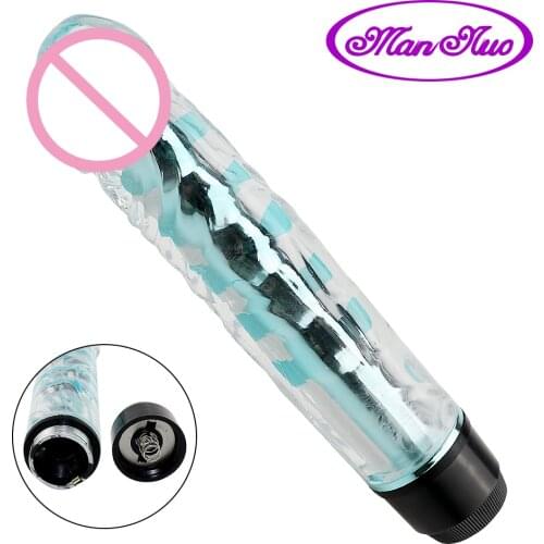 Man nuo Soft Realistic Dildo Vibrators Sex Toys for Woman G-Spot Vagina Massager Waterproof AV Stick Female Masturbator