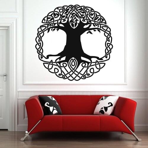 Tree of Life Wall Decal Tree Roots Branch Pattern Wall Sticker for Home Interior Room Decoration Vinyl Art Decor Wallpaper C265