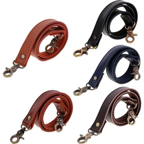Genuine Leather + Canvas Handbag Shoulder Bag Handle Strap Replacement 60cm