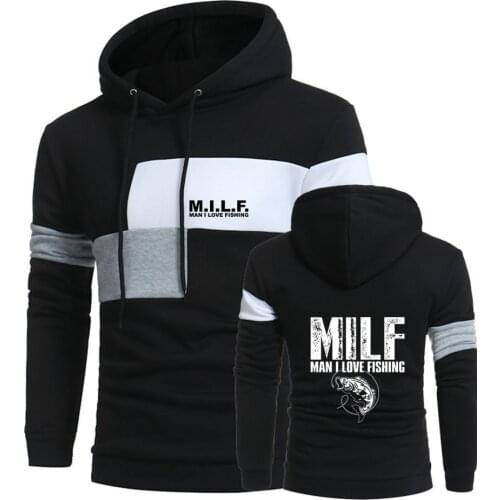 2021 New Milf Man I Love Fishing Spring AutumnCustom Sports Hoodies Printing Hooded Leisure Cotton Pullover Sweatshirts Tops