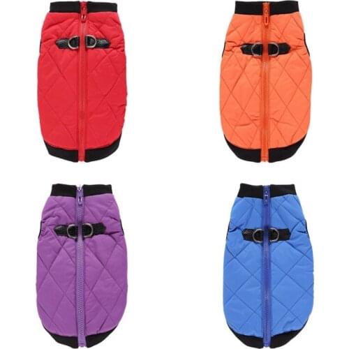 Pet Dog Clothes Warm Dog Clothes Jacket Clothes Winter Jacket Coat With Zipper For Pet Dogs Cat Outdoor Clothes New Pets Product