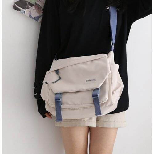 Girls Solid Color Crossbody Bags for Women New 2021 Luxury Purses and Handbags College Student School Shoulder Bags Ladies